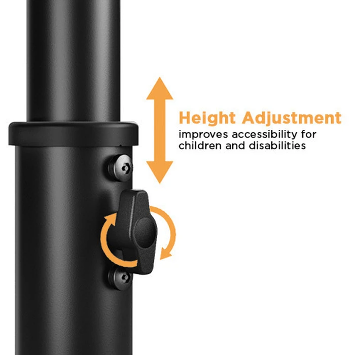 BRATECK Tablet Floor Stand PAD33-01 Anti Theft 7.9-11 Black