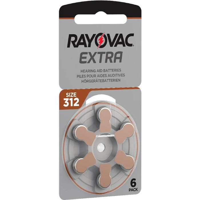 RAYOVAC μπαταρίες ακουστικών βαρηκοΐας 312MF mercury free 1.4V 6τμχ