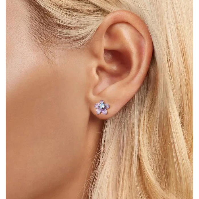 BAMOER Σκουλαρίκια Καρφωτά SCE1733 με Οπάλ Πέτρα Ασήμι 925 Ασημί