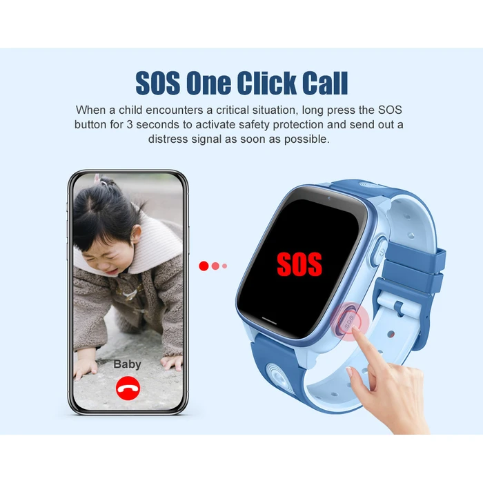 INTIME GPS smartwatch για παιδιά IT-073 1.83 κάμερα 4G IPX5 ροζ