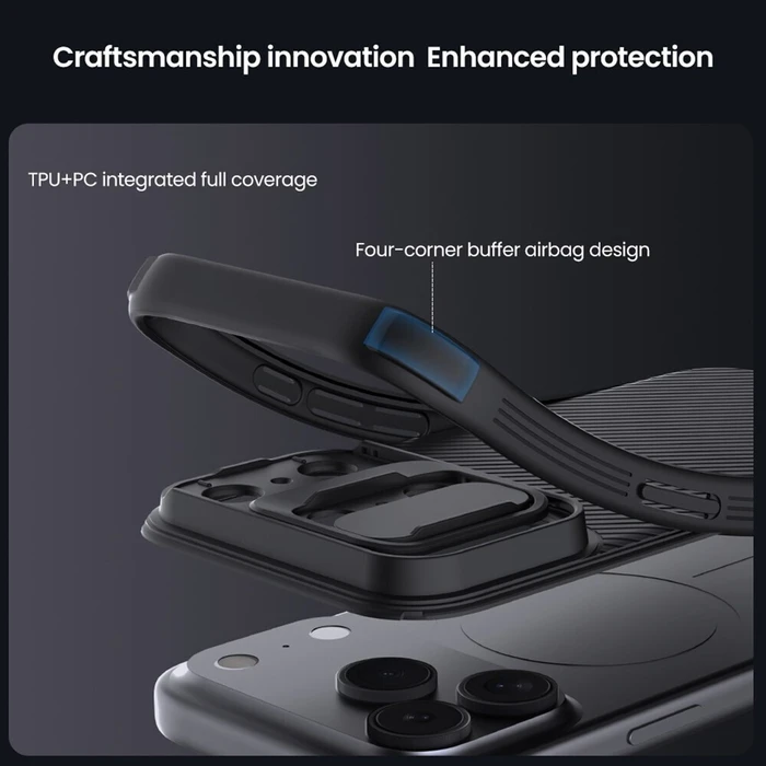 NILLKIN Θήκη CamShield Pro για Apple iPhone 17 Pro Max Μαύρη