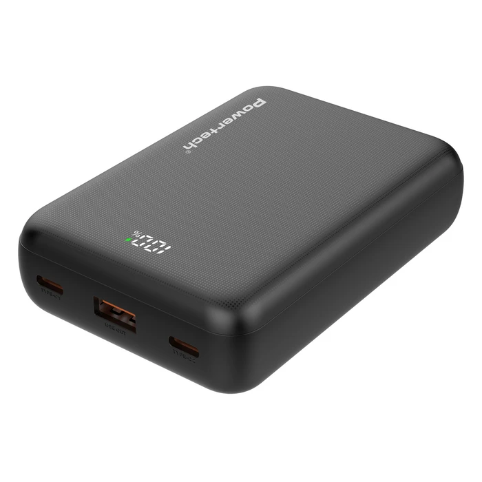 POWERTECH Power Bank PT 1503 with Display 20000mAh 22.5W Black