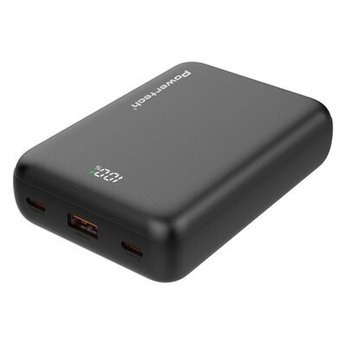 POWERTECH Power Bank PT 1503 with Display 20000mAh 22.5W Black