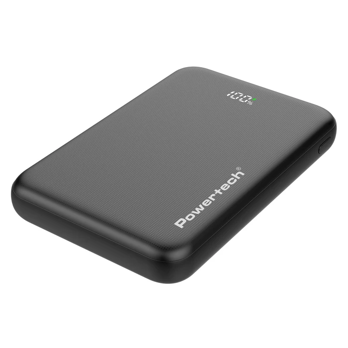 POWERTECH Power Bank with Display 10000mAh 22.5W Black