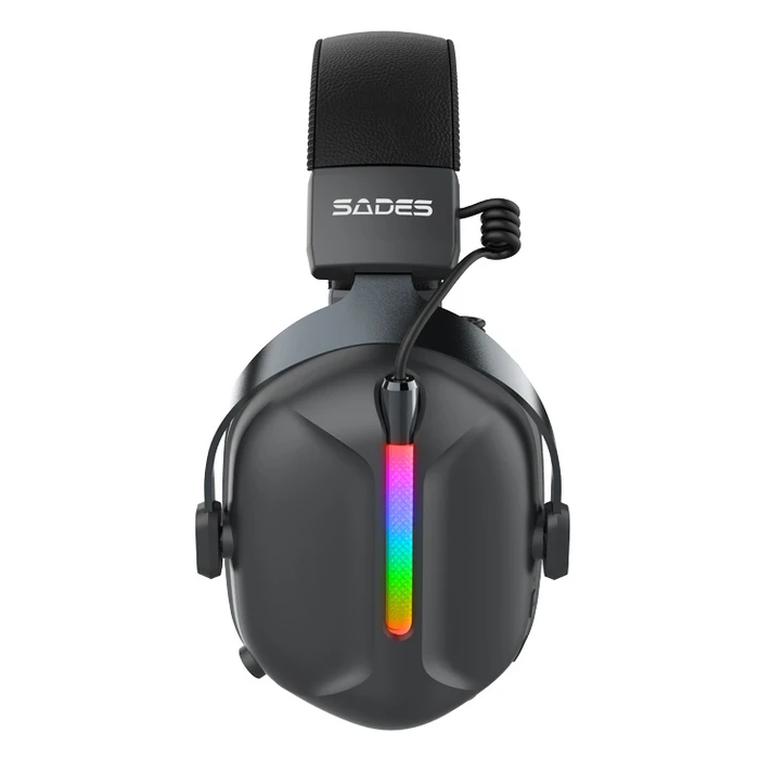 SADES gaming headset Defender ασύρματα και ενσύρματα RGB μαύρο