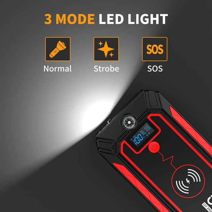 UTRAI εκκινητής μπαταρίας αυτοκινήτου JSTAR-4 με φακό 12V 2500A 16000mAh