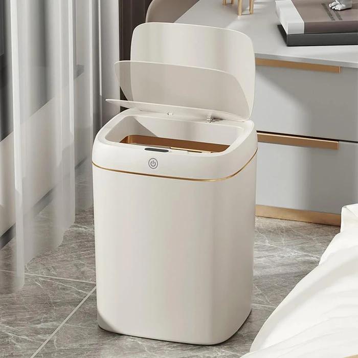 HOME USE κάδος απορριμμάτων φωτοκύτταρο 9lt λευκός