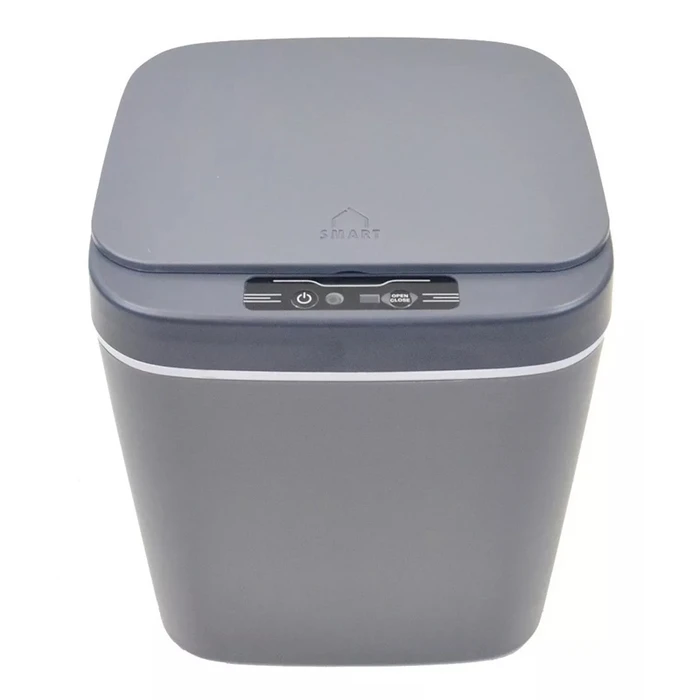 HOME USE κάδος απορριμμάτων με φωτοκύτταρο 10.5lt γκρι