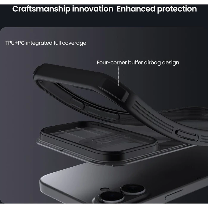 NILLKIN Θήκη CamShield Pro για Apple iPhone 17 διάφανη μαύρη