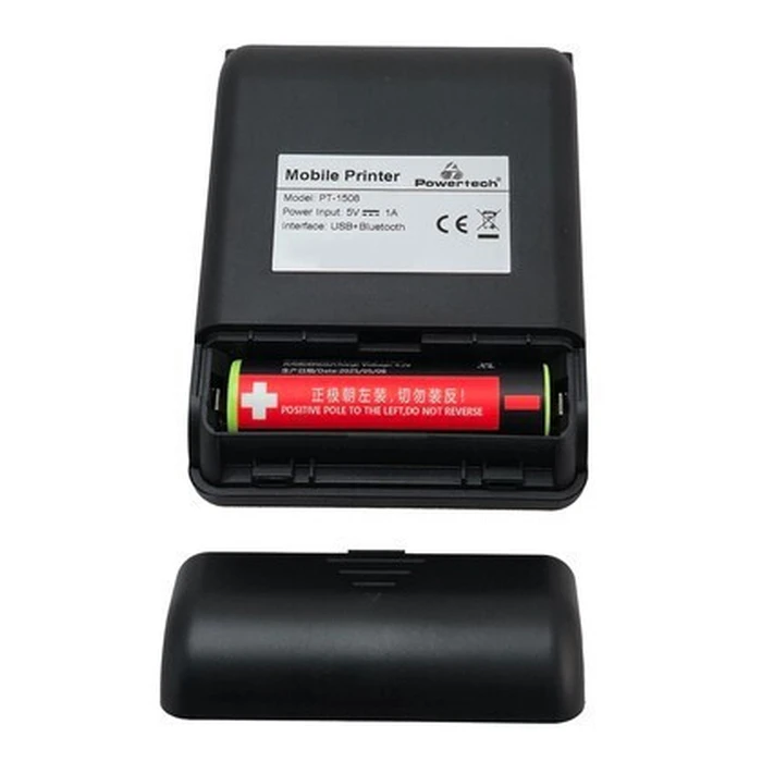 POWERTECH Portable Thermal Receipt Printer PT-1508 USB-C Bluetooth Black