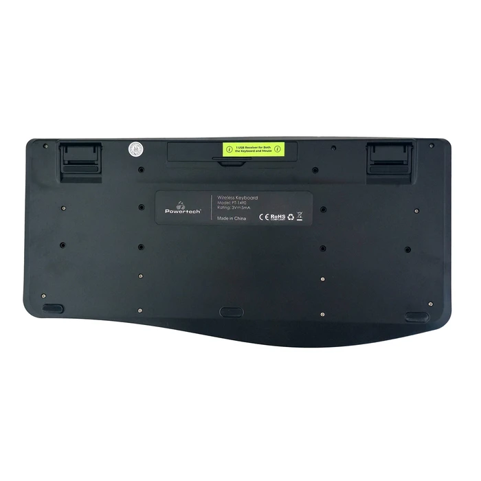 POWERTECH set ποντίκι πληκτρολόγιο PT 1490 2.4GHz Bluetooth μαύρο
