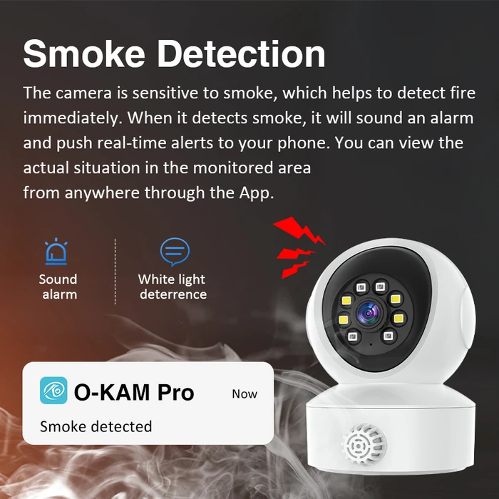VSTARCAM Smart Camera CS49LM with Smoke and Gas Detector