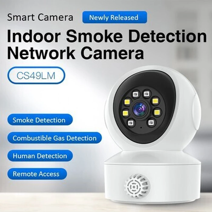 VSTARCAM Smart Camera CS49LM with Smoke and Gas Detector