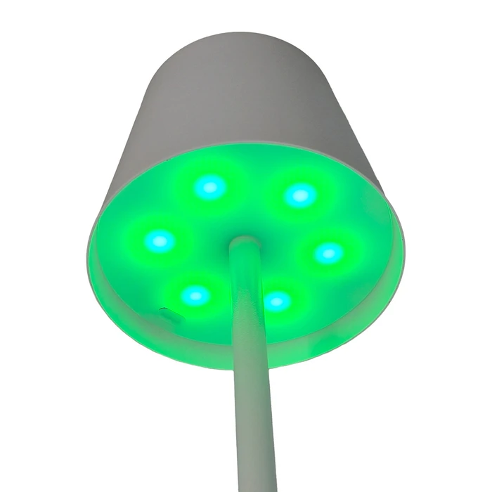 POWERTECH LED επιτραπέζιο φωτιστικό HLL-0196 RGB ρυθμιζόμενο επαναφορτιζόμενο λευκό