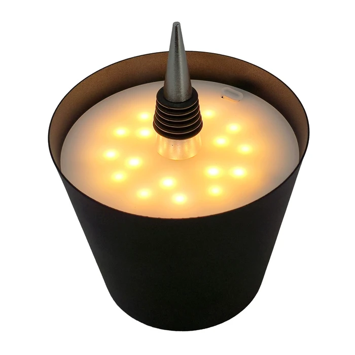 POWERTECH LED φωτιστικό για μπουκάλι HLL-0197 ρυθμιζόμενο επαναφορτιζόμενο μαύρο