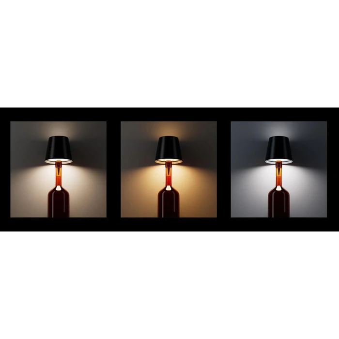 POWERTECH LED φωτιστικό για μπουκάλι HLL-0198 ρυθμιζόμενο επαναφορτιζόμενο λευκό