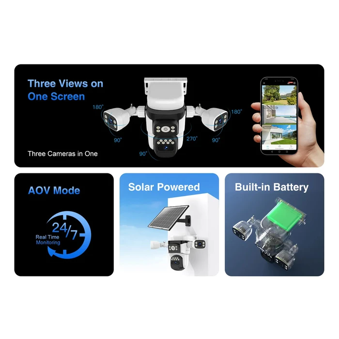 VSTARCAM smart ηλιακή κάμερα BG621SR PTZ 4G IP66