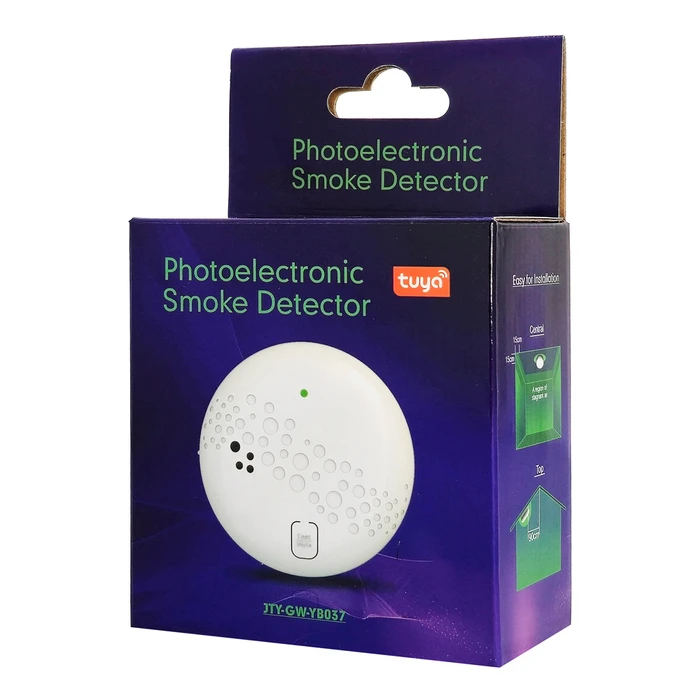 HANWEI ασύρματος ανιχνευτής καπνού με ηχητικό και οπτικό συναγερμό WiFi TUYA