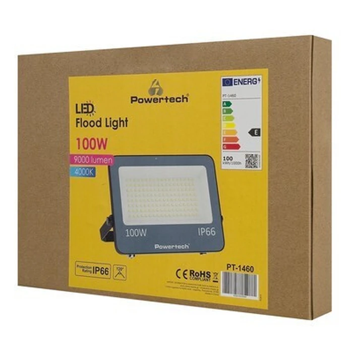 POWERTECH LED προβολέας PT 1460 100W 4000K 9000lm IP66