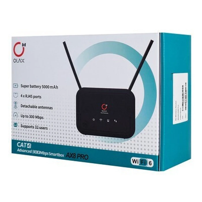 OLAX Router AX8 Pro 4G LTE WiFi 300Mbps 5000mAh