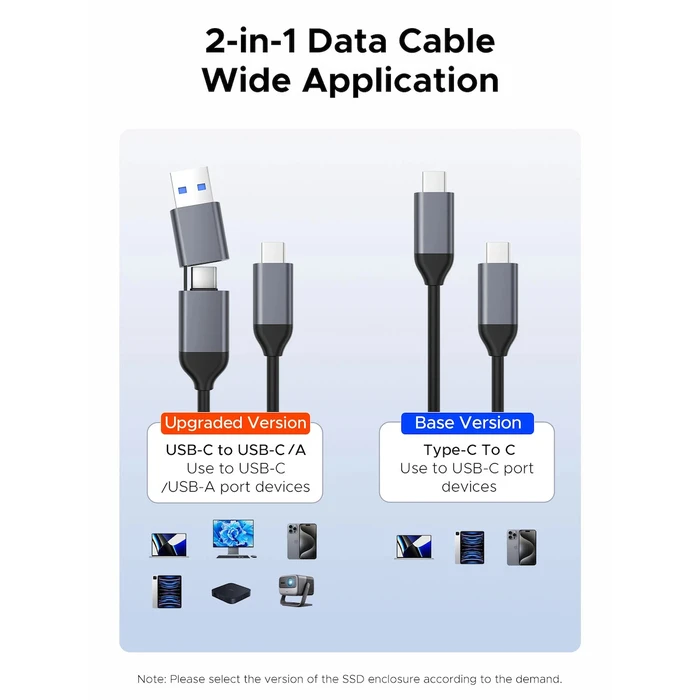 ORICO M.2 NVME NGFF SSD Enclosure AXM2S G2 10Gbps Tool Free Grey