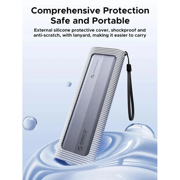 ORICO M.2 NVME NGFF SSD Enclosure AXM2S G2 10Gbps Tool Free Grey