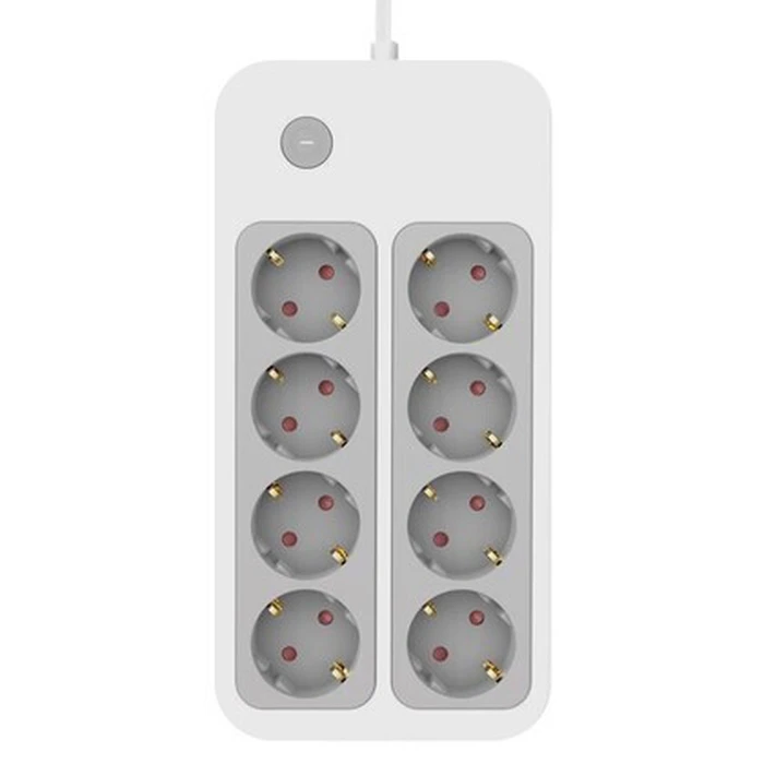 POWERTECH Safety Power Strip PT-1534 8 Outlets 16A 1.5m White
