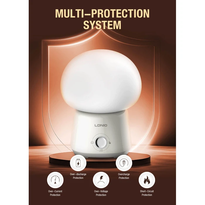 LDNIO LED φωτιστικό νυκτός Y4 ρυθμιζόμενο επαναφορτιζόμενο RGB λευκό