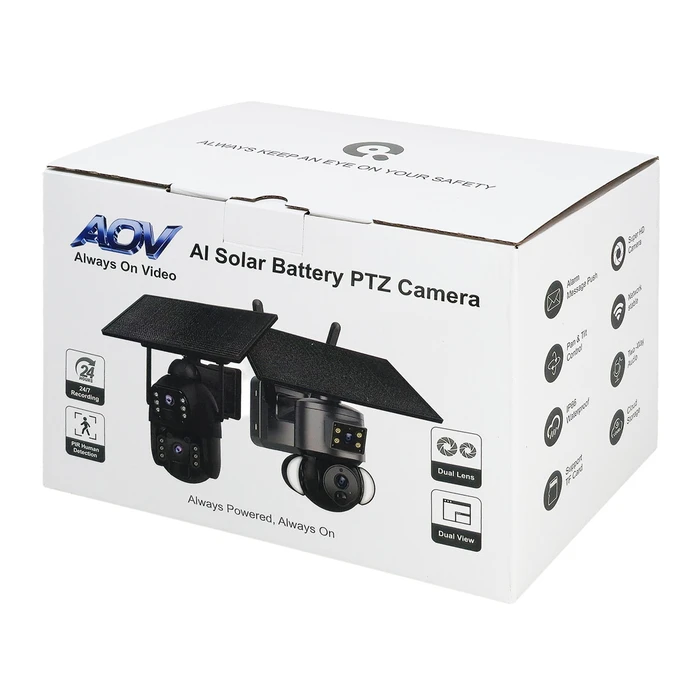 SECTEC Smart Solar Camera Dual Lens 3MP 4G PTZ IP66