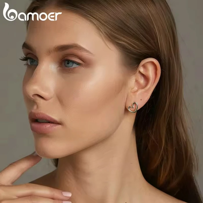 BAMOER Σκουλαρίκια Καρφωτά SCE1769 Ασήμι 925 Ασημί