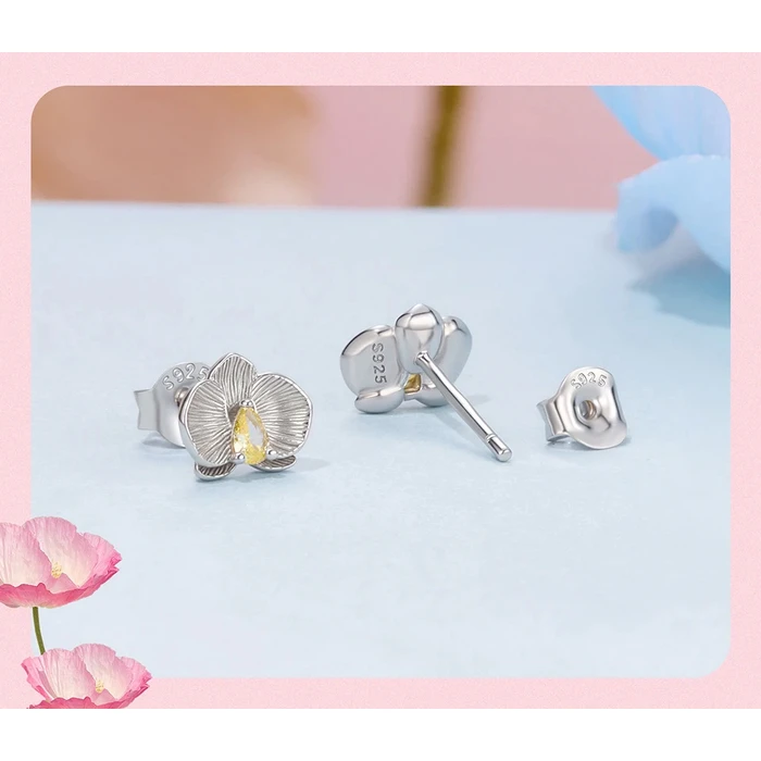 BAMOER Σκουλαρίκια καρφωτά BSE1170 με κυβική ζιρκόνια