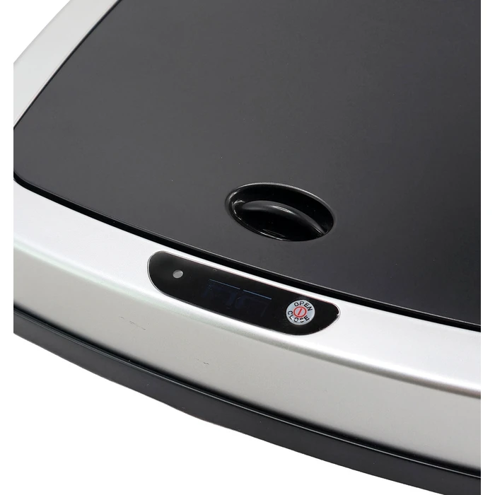 HOME USE κάδος απορριμμάτων με φωτοκύτταρο ανοξείδωτο ατσάλι 15lt ασημί