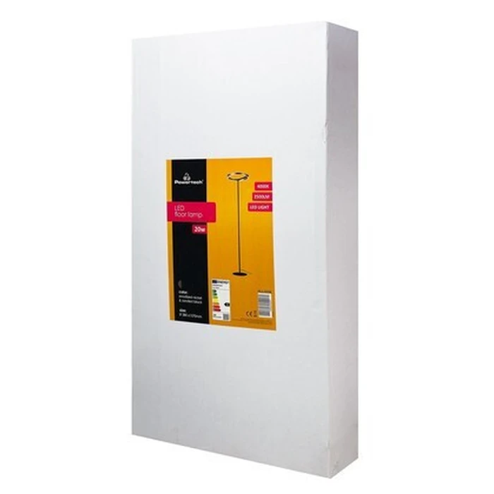 POWERTECH LED φωτιστικό δαπέδου HLL-0204 42W 4000K ασημί μαύρο