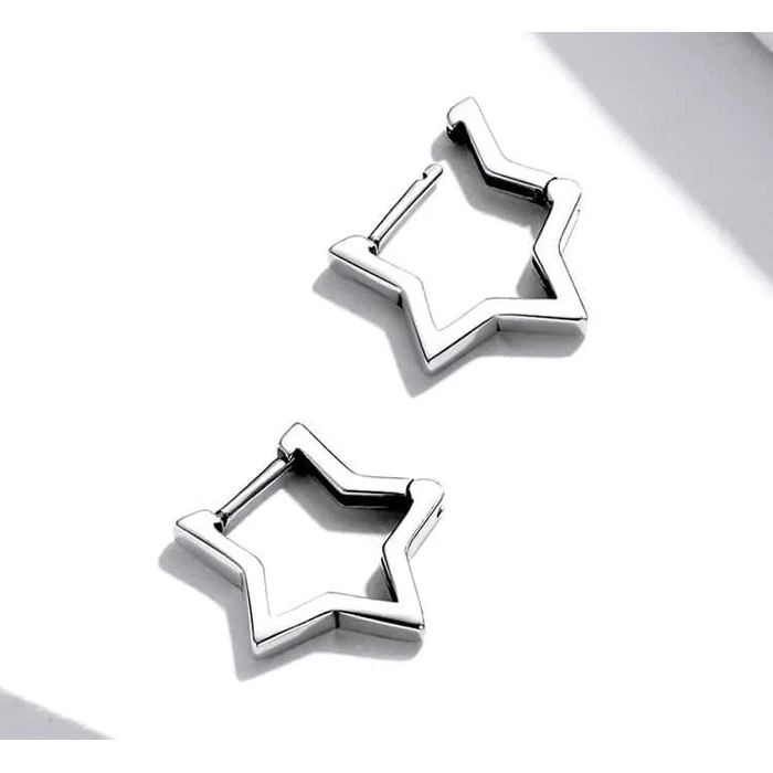 BAMOER σκουλαρίκια κρίκοι ασήμι 925 ασημί SCE1136