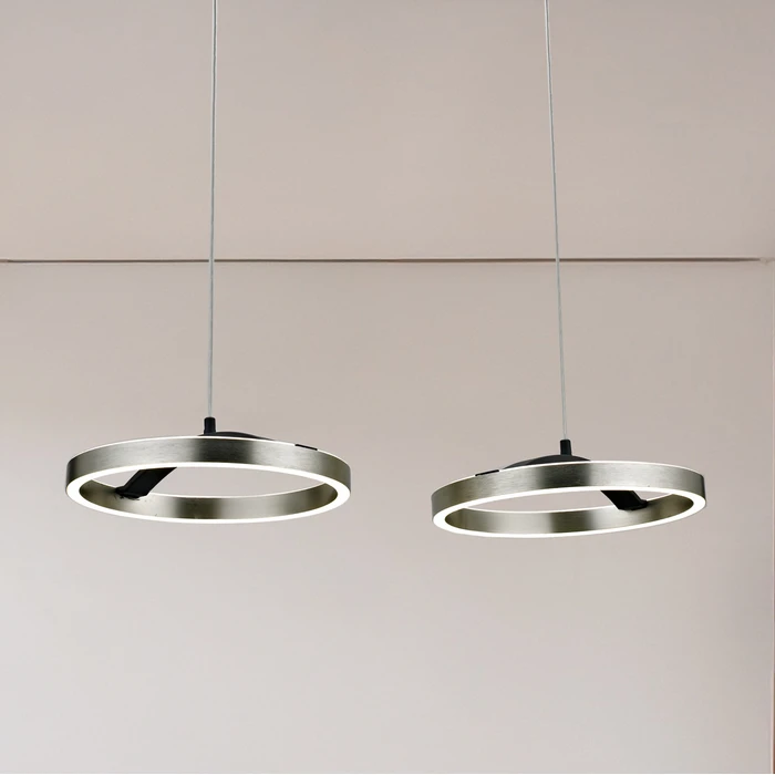 POWERTECH LED φωτιστικό οροφής HLL-0203 42W 4000K ασημί μαύρο