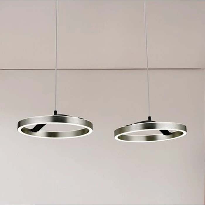 POWERTECH LED φωτιστικό οροφής HLL-0203 42W 4000K ασημί μαύρο