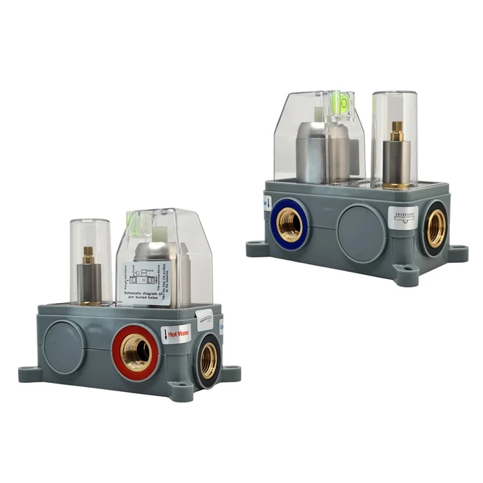 BRUNO σετ κεφαλή ντους με τηλέφωνο αναμεικτική εντοιχισμού ασημί