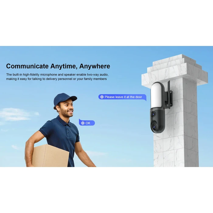 VSTARCAM Smart Camera FC4 with Light Dual Lens 3MP WiFi SD PTZ IP66