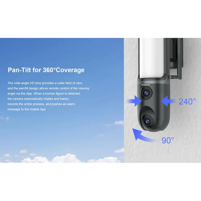 VSTARCAM Smart Camera FC4 with Light Dual Lens 3MP WiFi SD PTZ IP66