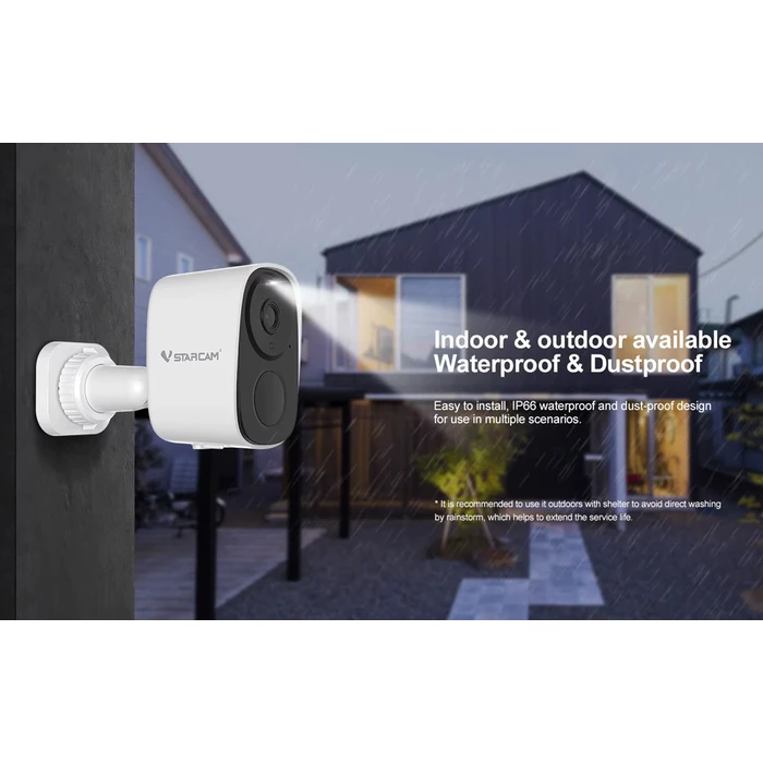 VSTARCAM Smart Solar Camera BG54 3MP 4G SD 5200mAh IP66