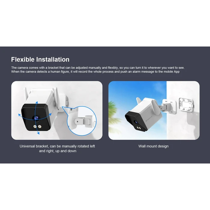 VSTARCAM Smart Camera TS3 3MP WiFi SD IP66