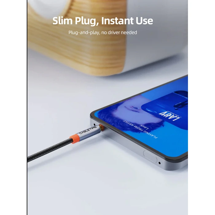 CABLETIME Καλώδιο προέκτασης ήχου 3.5mm 2m μαύρο