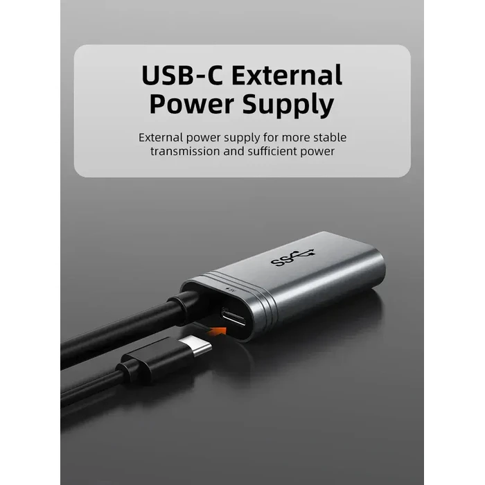 CABLETIME USB Extension Cable active 5Gbps 5m black