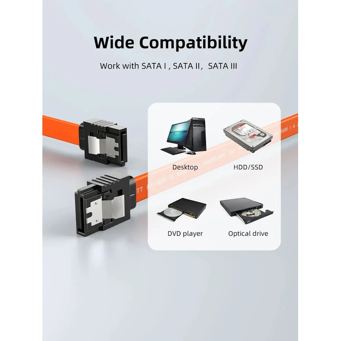 CABLETIME SATA III Cable 0.50m Orange