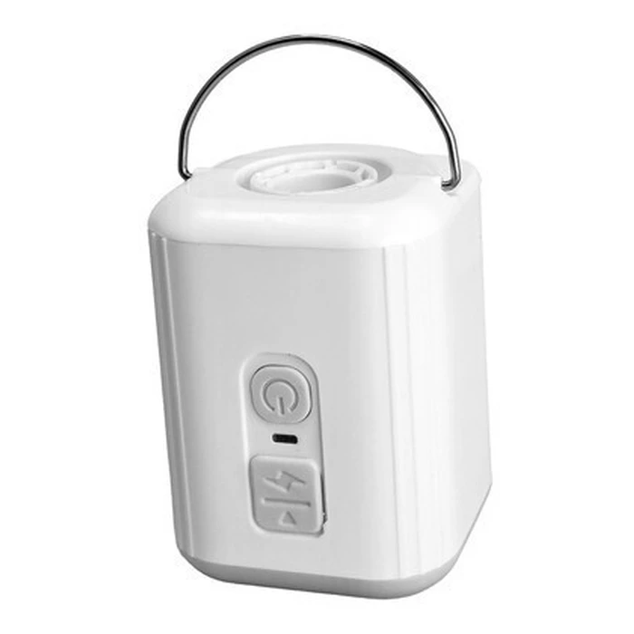 POWERTECH Μίνι Τρόμπα PT 1553 με Φακό 5W Επαναφορτιζόμενη Λευκή