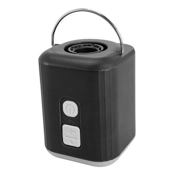 POWERTECH μίνι τρόμπα PT 1554 με φακό 5W επαναφορτιζόμενη μαύρη