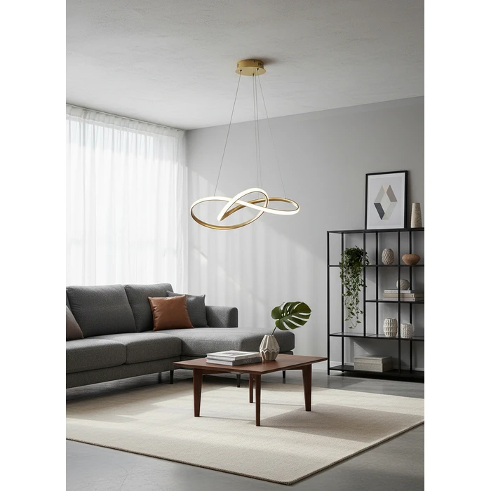 POWERTECH LED φωτιστικό οροφής HLL-0208 48W 4000K χρυσό