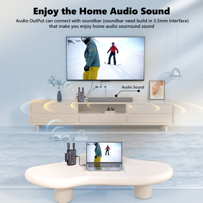 VRRIIS HDMI σύστημα ασύρματης μετάδοσης βίντεο WL097 Pro 4K 2 4 5GHz έως 400m