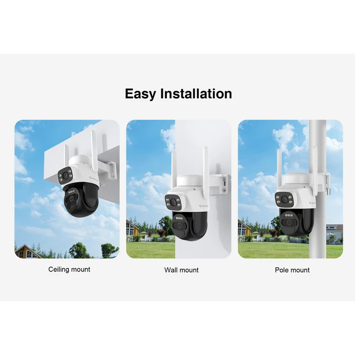 VSTARCAM Smart Solar Camera BG622DR Dual Lens 2MP 4G PTZ IP66