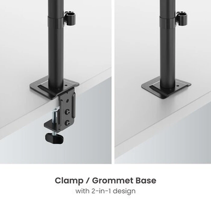 POWERTECH βάση γραφείου για 2x οθόνες PT-1552 17-32 ίντσες έως 10kg